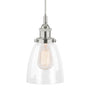 Fiorentino Factory Pendant Lamp with Clear Glass Shade