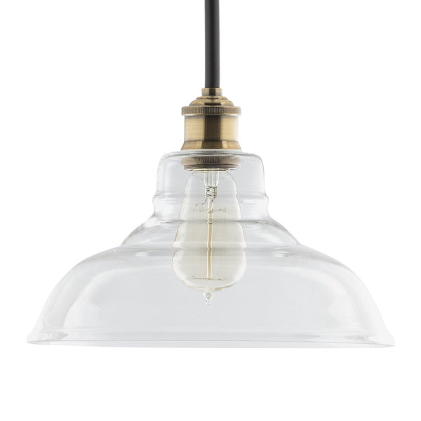 Lucera Factory Pendant with Glass Shade