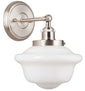 Lavagna Wall Sconce with Milk Glass