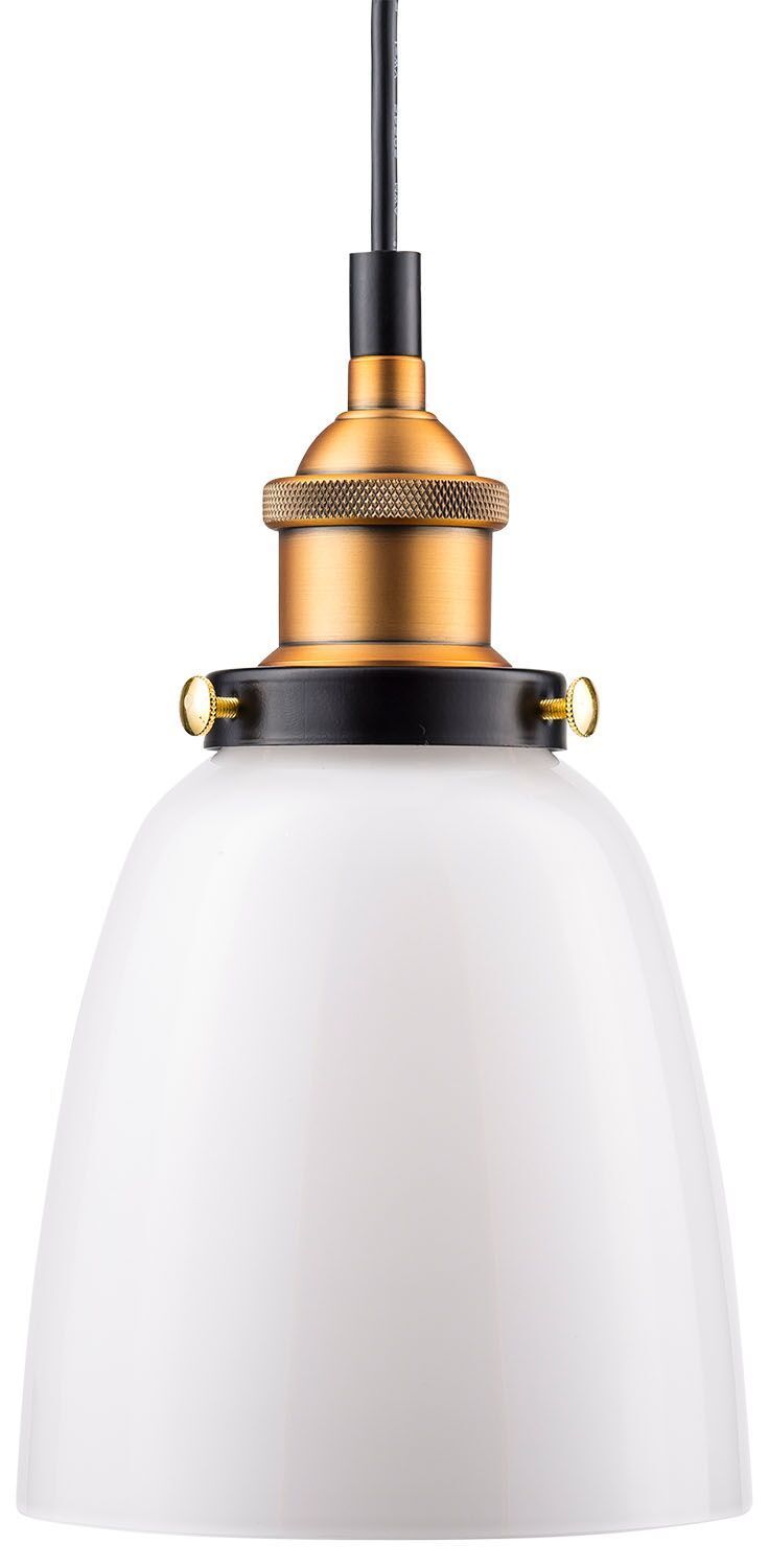 Fiorentino Factory Pendant Lamp with Milk Glass
