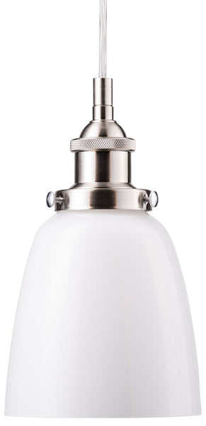 Fiorentino Factory Pendant Lamp with Milk Glass