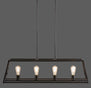 Sonoro Vertical Light Industrial Rectangular Chandelier
